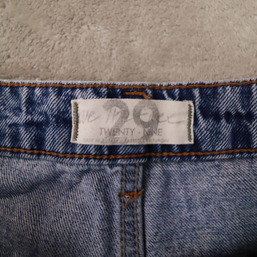 We The Free Women's High Rise Medium Wash Distressed Straight Leg Jeans size 29 - Picture 3 of 12